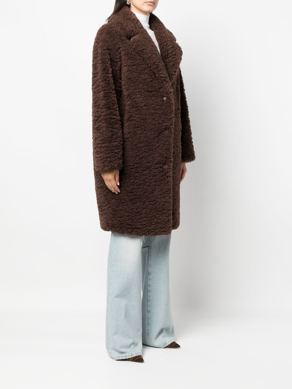 STAND STUDIO faux-shearling button-front coat Women