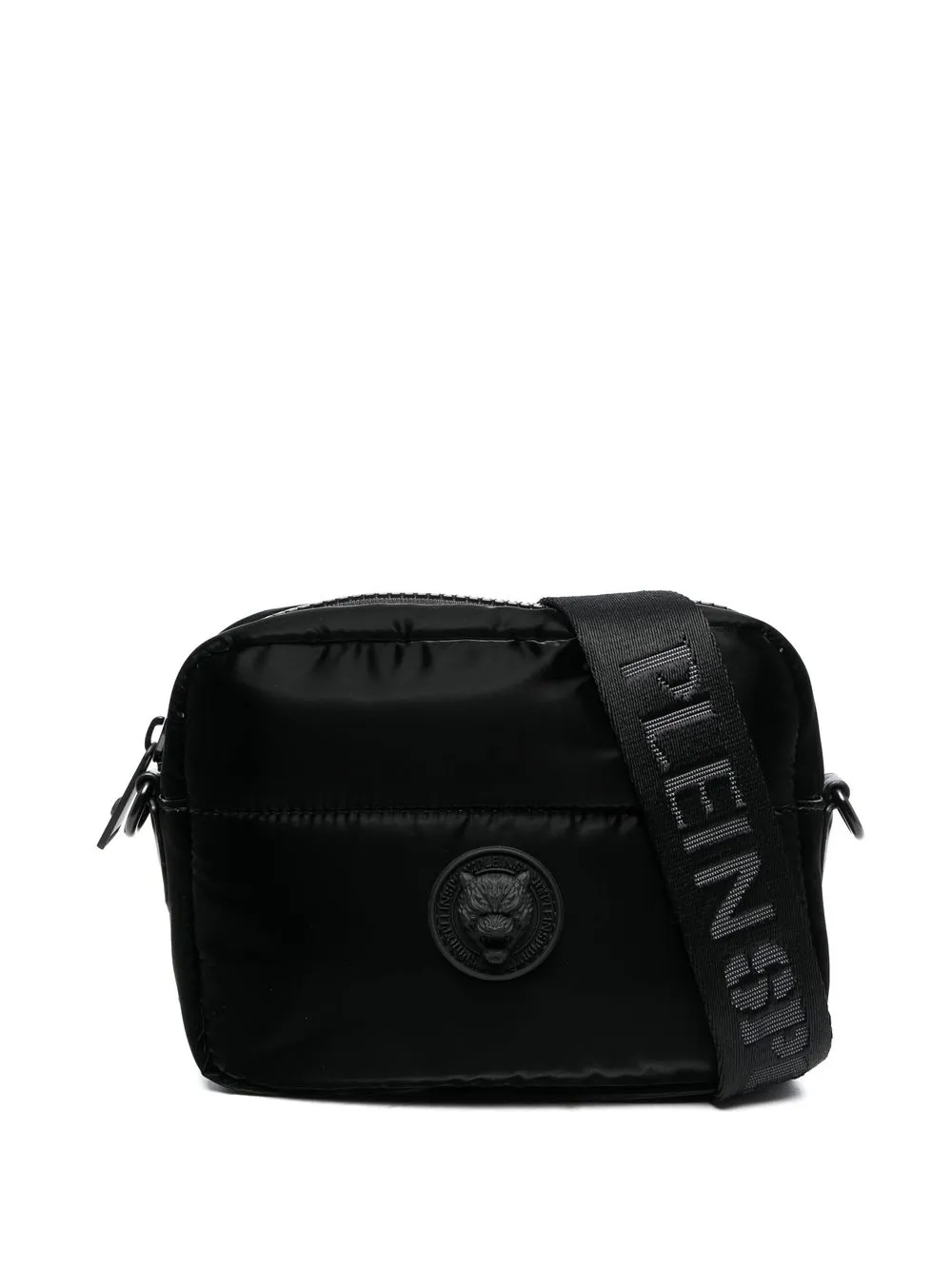 

Plein Sport bolsa satchel con logo - Negro