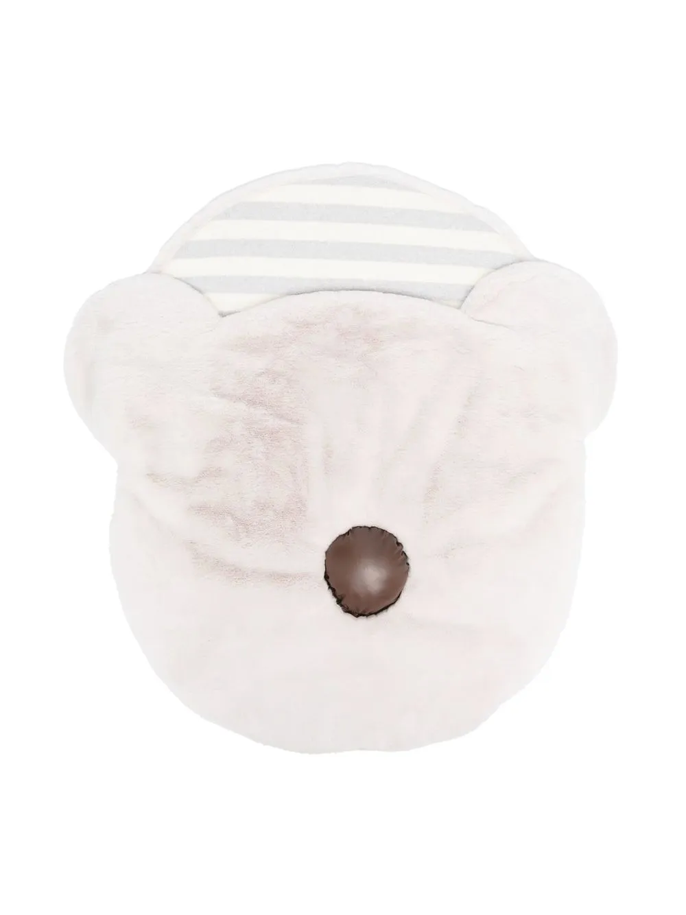 

La Stupenderia faux-fur teddy sleeping bag - Neutrals