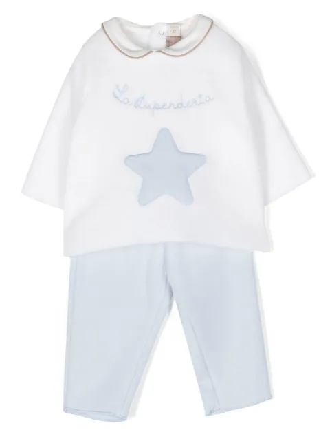 La Stupenderia star-patch tracksuit set