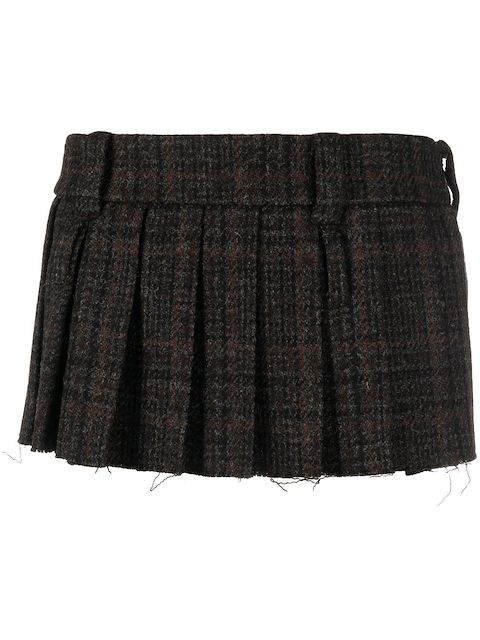 Miu Miu Gonna con motivo tartan