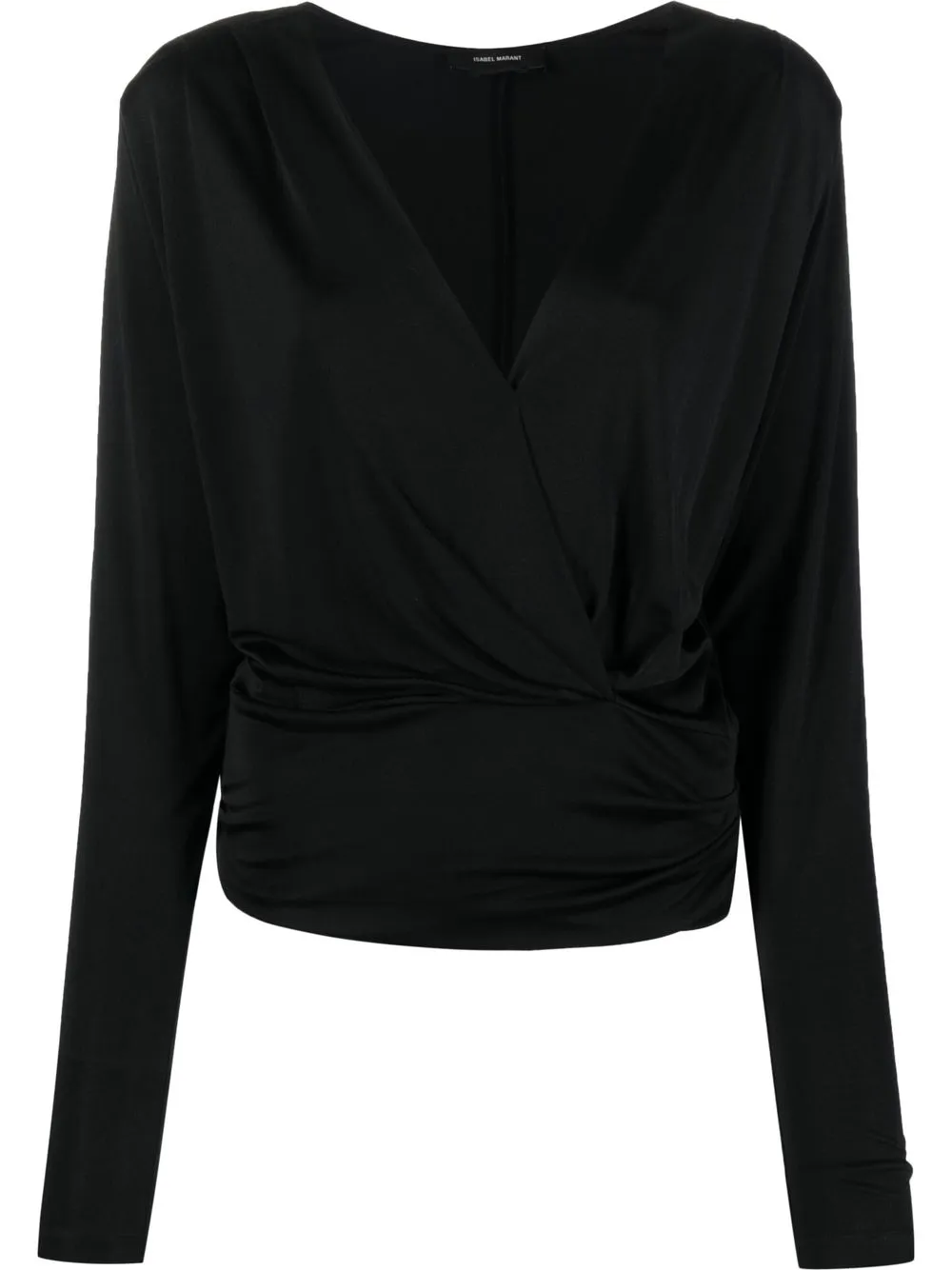 

Isabel Marant top con cuello en v - Negro