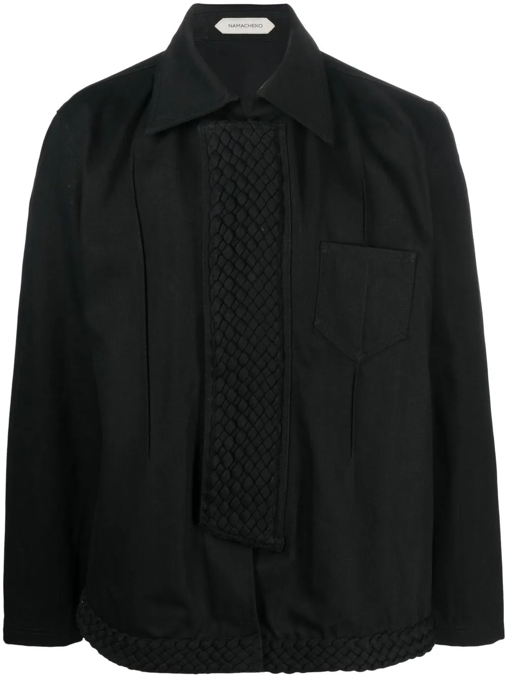 

Namacheko camisa oversize con detalle entretejido - Negro