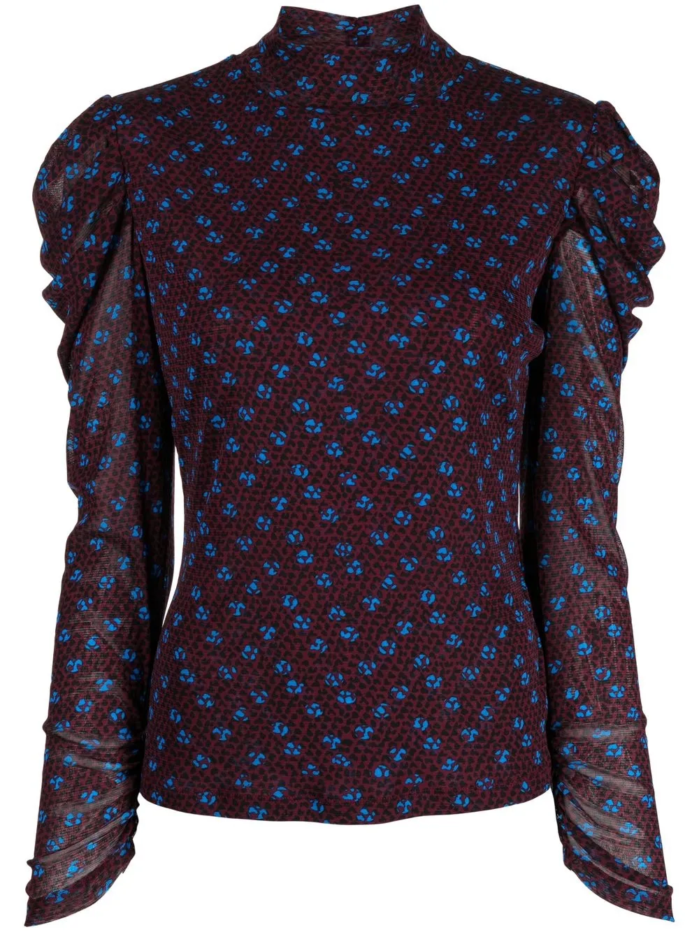 

DVF Diane von Furstenberg Remy abstract-pattern top - Brown