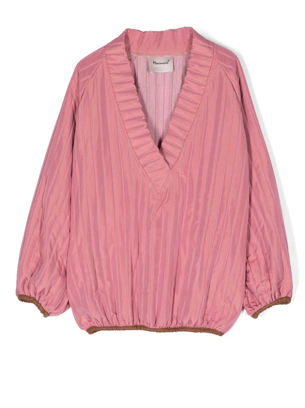 

Mariuccia Milano Kids blusa plisada - Rosado