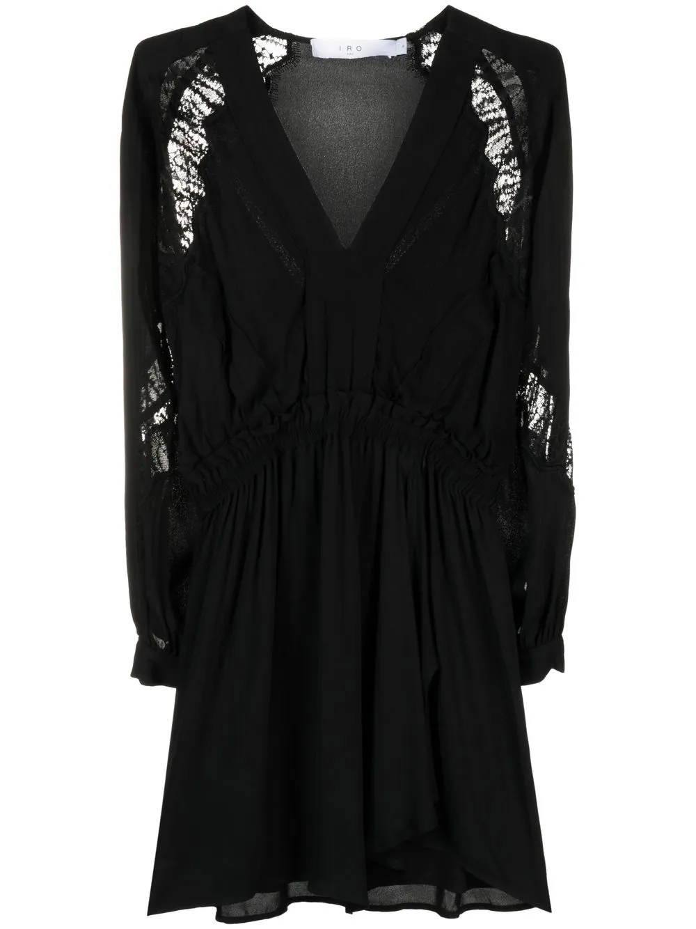 

IRO lace-panel detail dress - Black