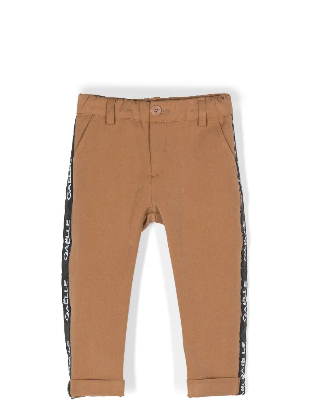 

Gaelle Paris Kids logo-tape track pants - Neutrals