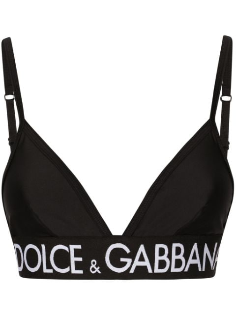 Dolce & Gabbana top corto de tejido stretch