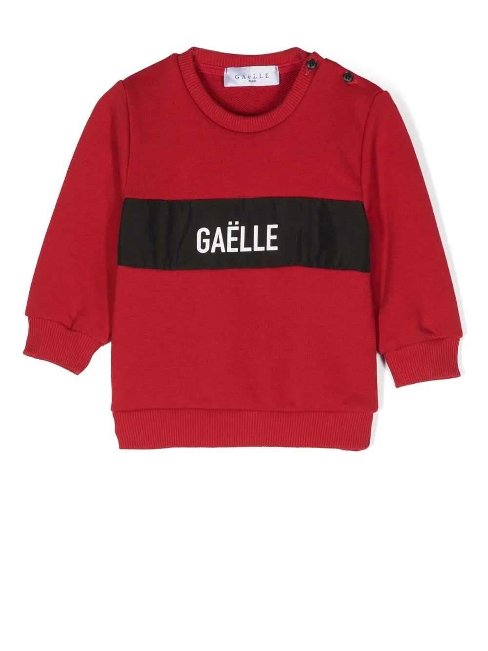 

Gaelle Paris Kids suéter con cuello redondo y logo estampado - Rojo