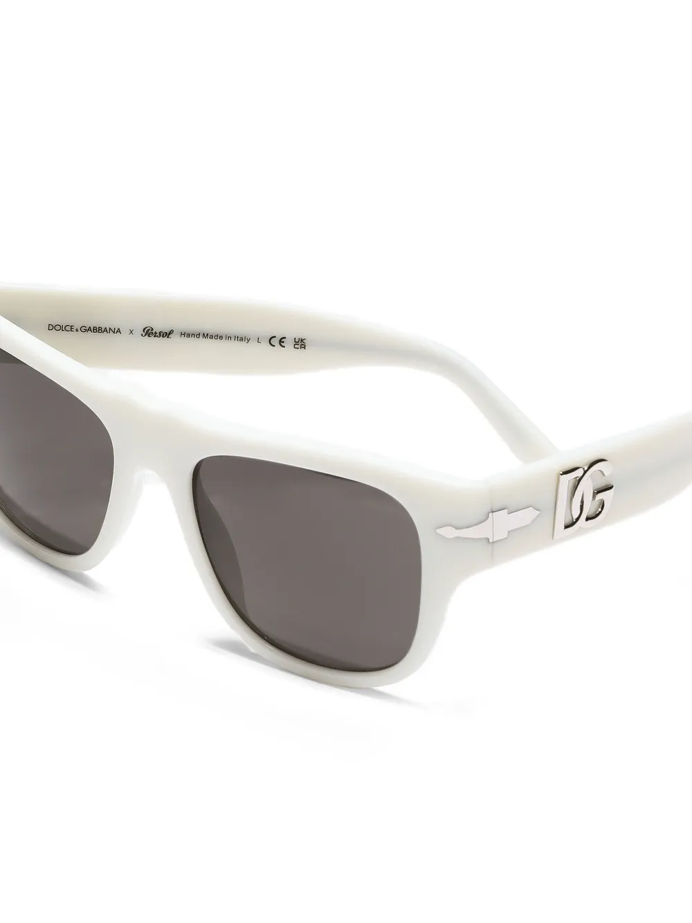 Dolce & Gabbana Eyewear x Persol zonnebril met vierkant montuur Wit