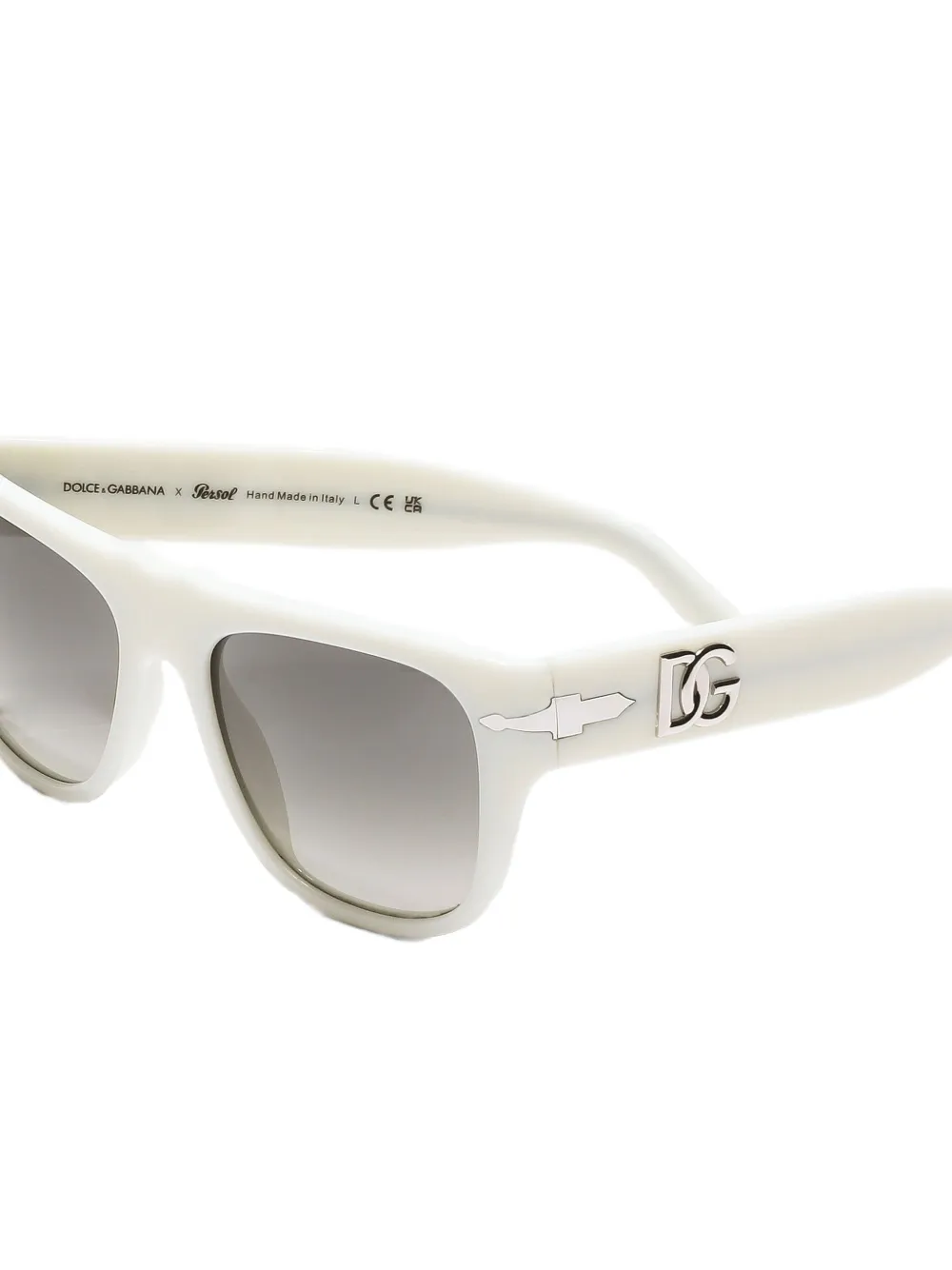 Dolce & Gabbana Eyewear Zonnebril met vierkant montuur Wit