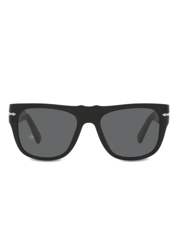 persol ブラックサングラス レザーケース付き Amazon | Persolブラックサングラス眼鏡ケース + eSHADES