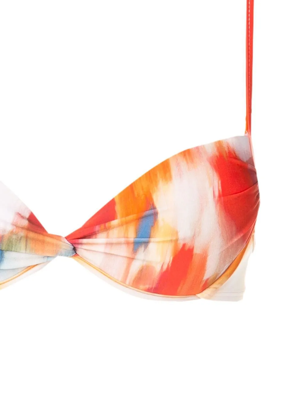Lenny Niemeyer Twist-detail Printed Bikini Top In Multicolour