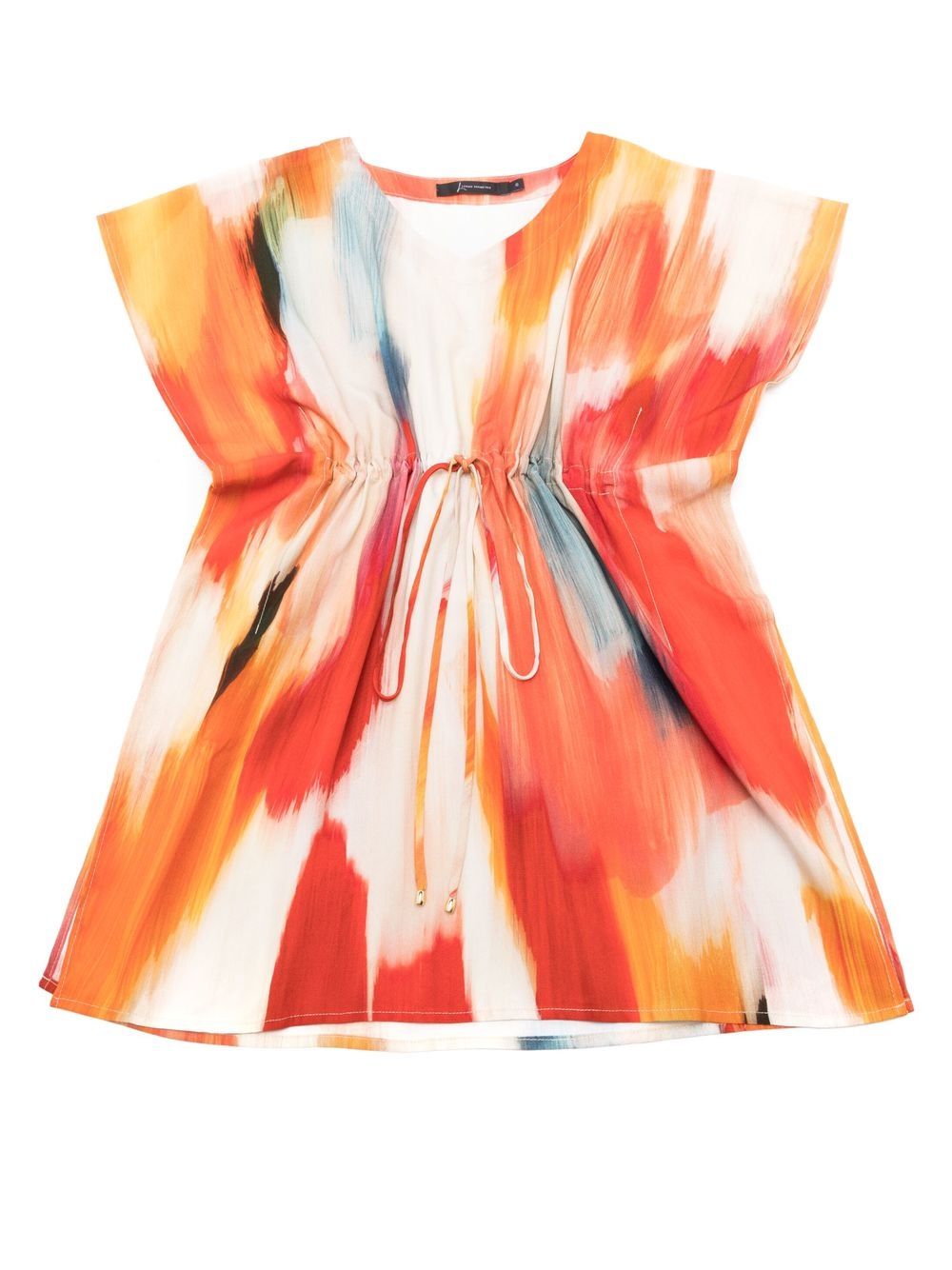 Lenny Niemeyer abstract-print tie-waist kaftan - Multicolour