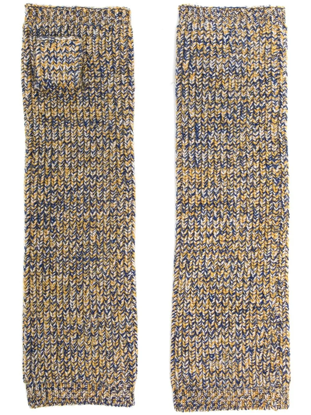 

Isabel Marant melange-knit fingerless gloves - Blue