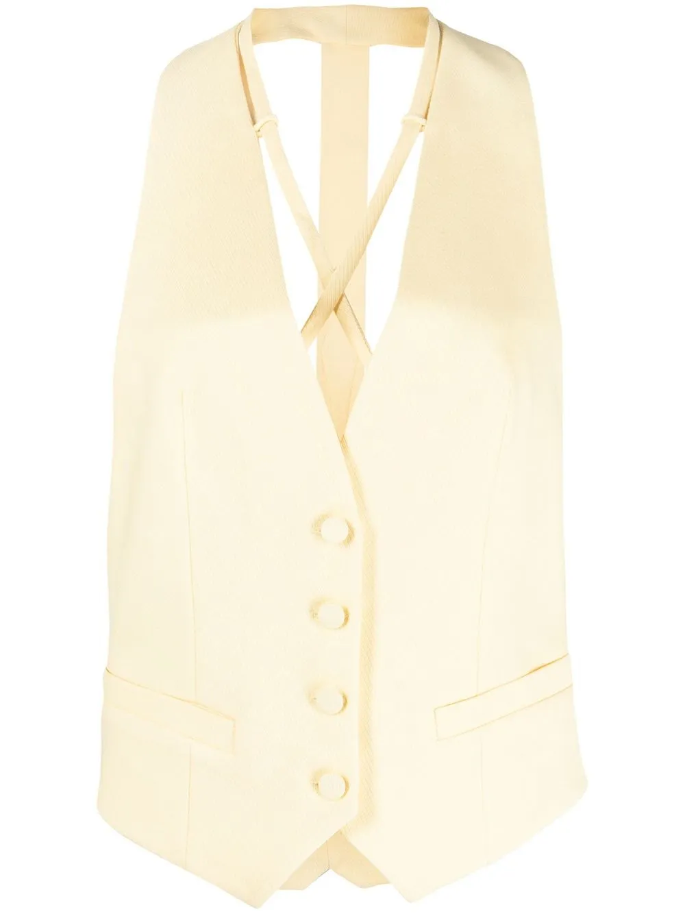 

Aya Muse button-up vest - Yellow