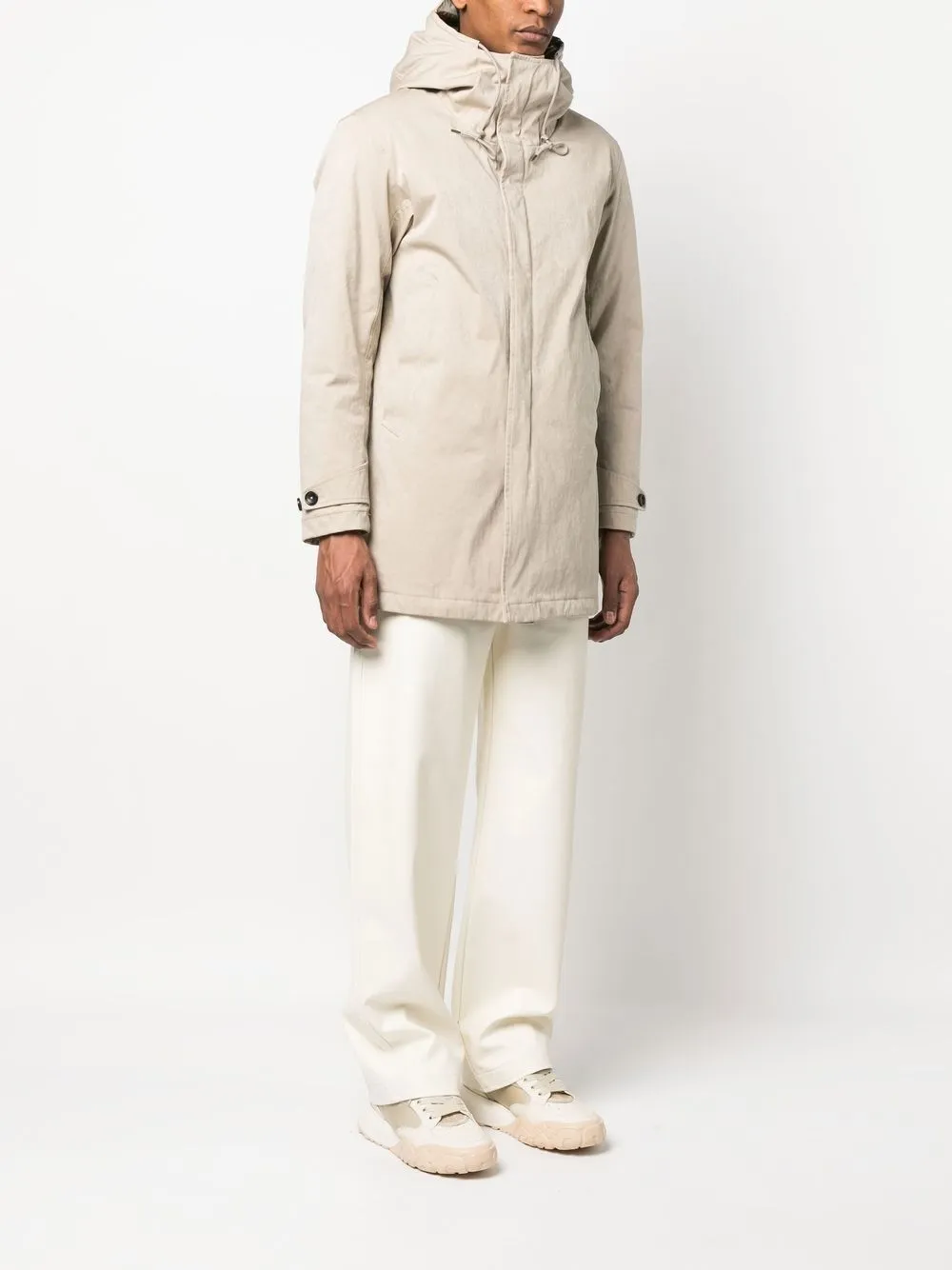 Ten C Core Quilted Duck-down Parka In 中性色