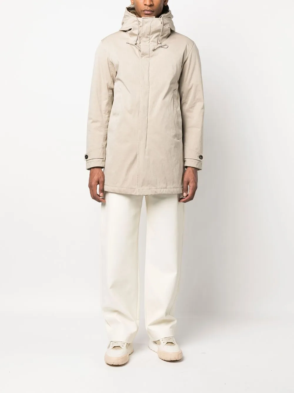 Ten C Core Quilted Duck-down Parka In 中性色