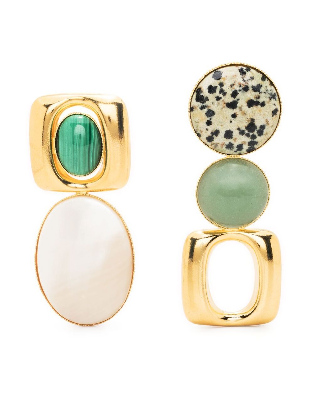 DESTREE Sonia Square Earrings - Farfetch