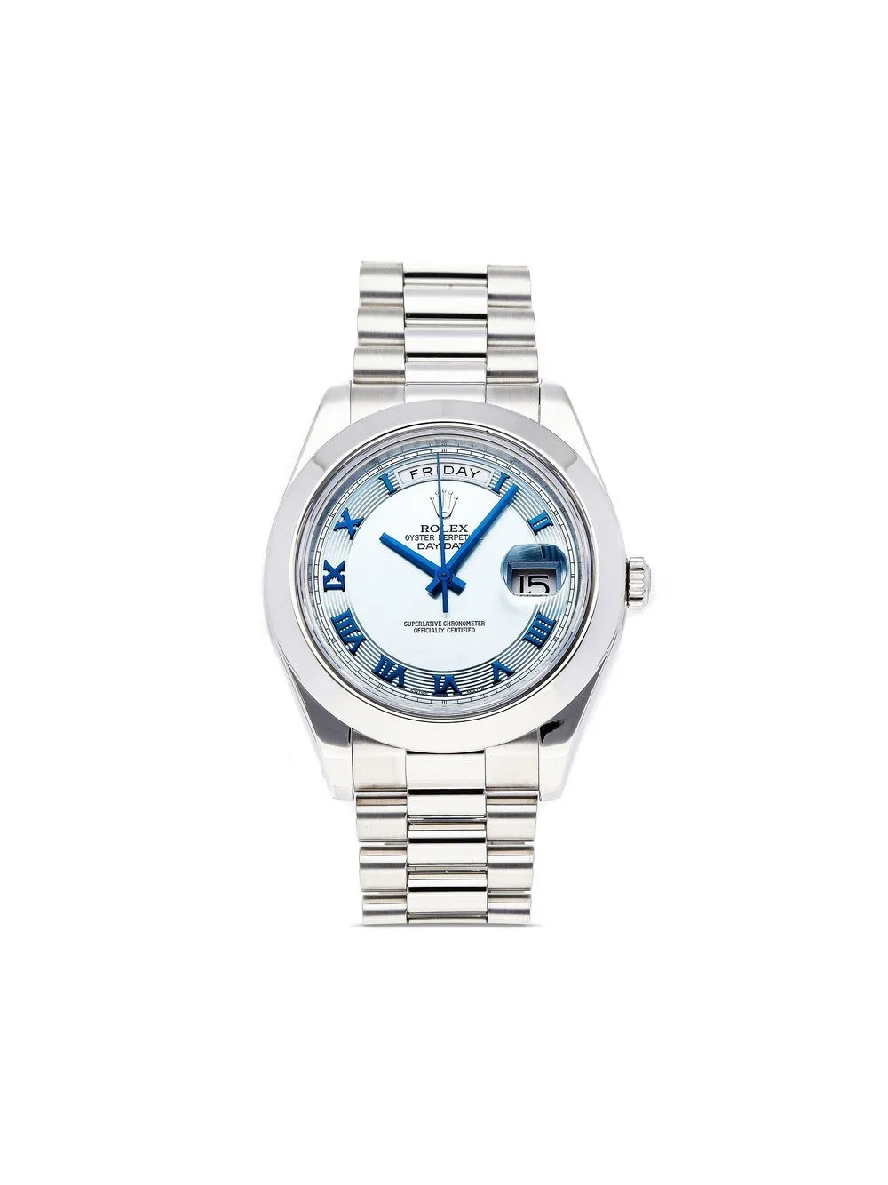 

Rolex reloj Day-Date de 41mm 2011 pre-owned - Azul