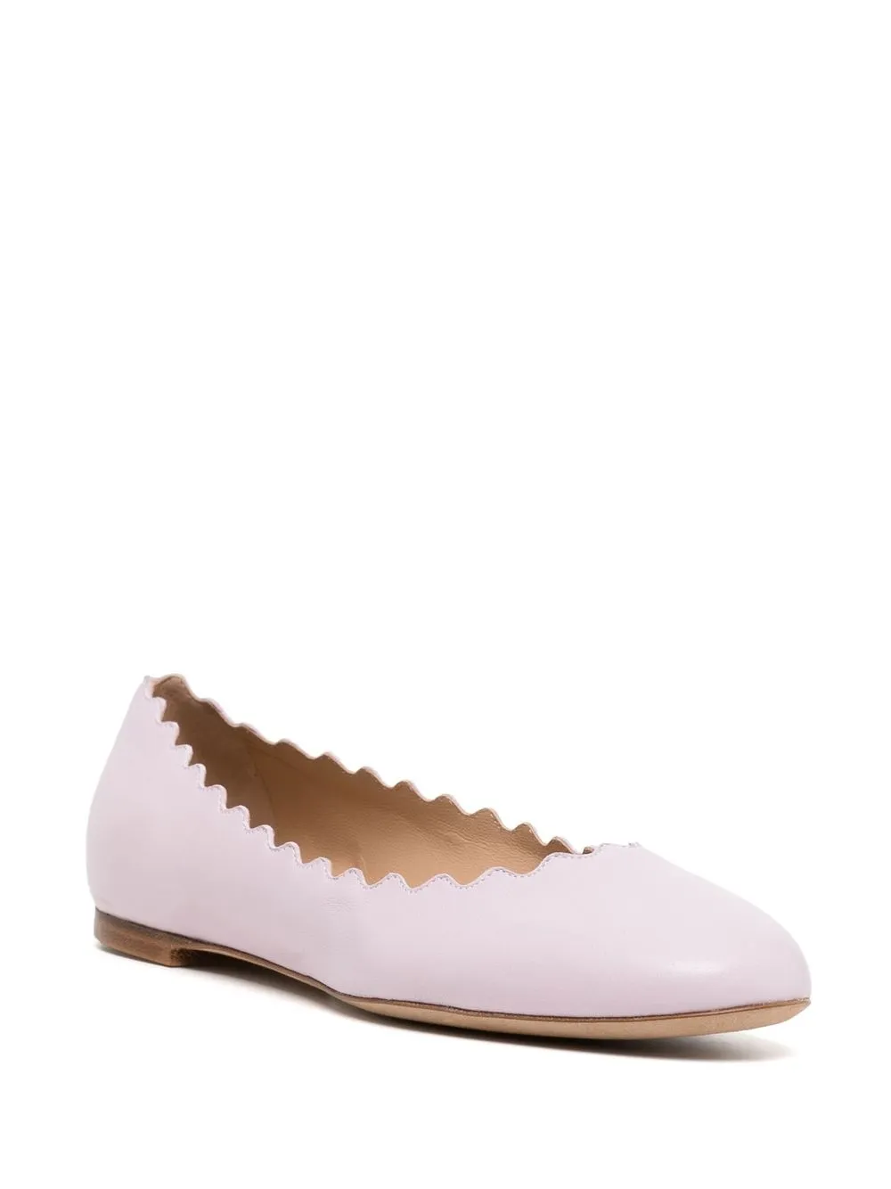 Chloé Ballerina's met gewelfd detail - Roze