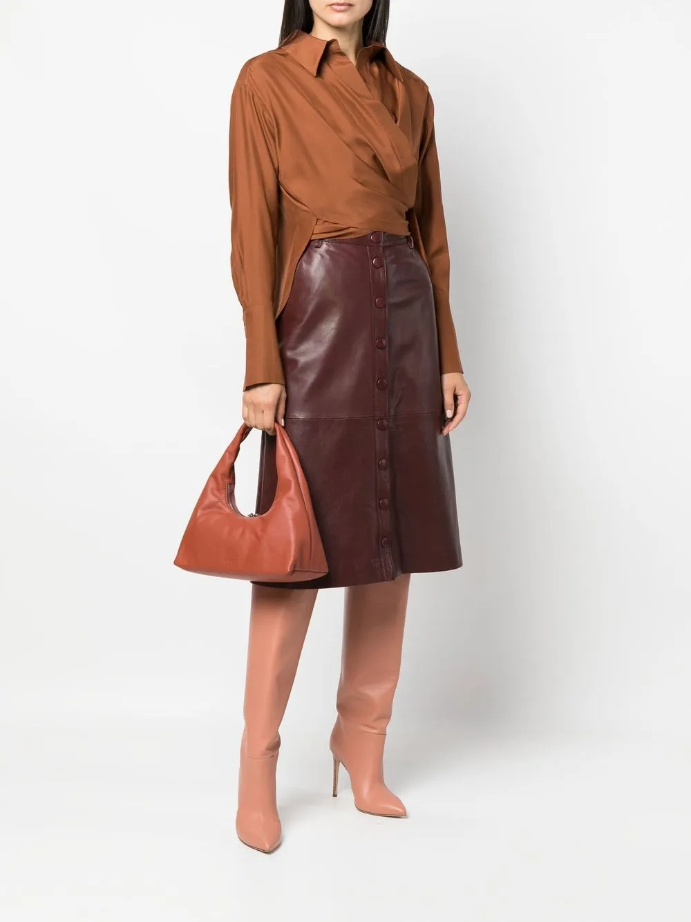 GAUGE81 ruched silk shirt | Shirts | Image 2