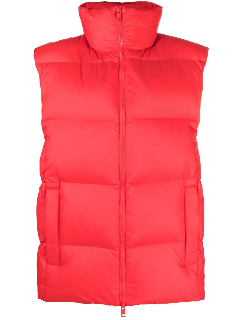 

MSGM padded zip-fastening gilet - Red