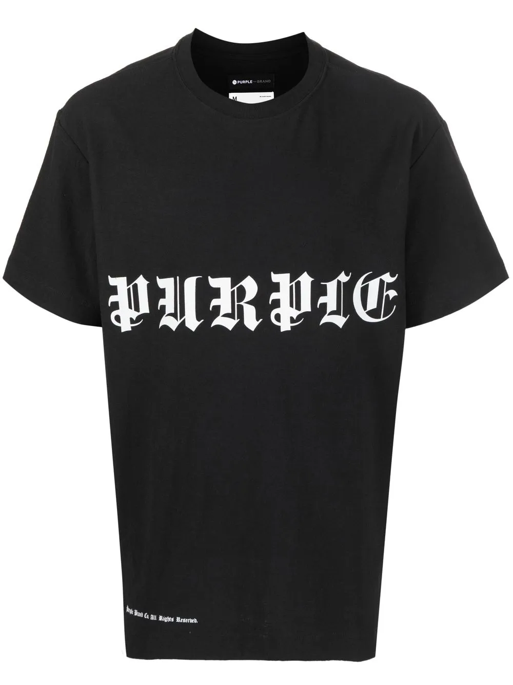 

Purple Brand logo-print T-shirt - Black