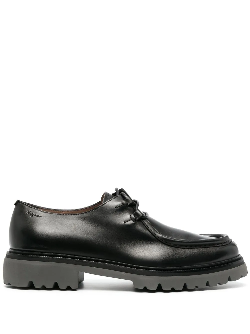 

Ferragamo zapatos derby con agujetas - Negro