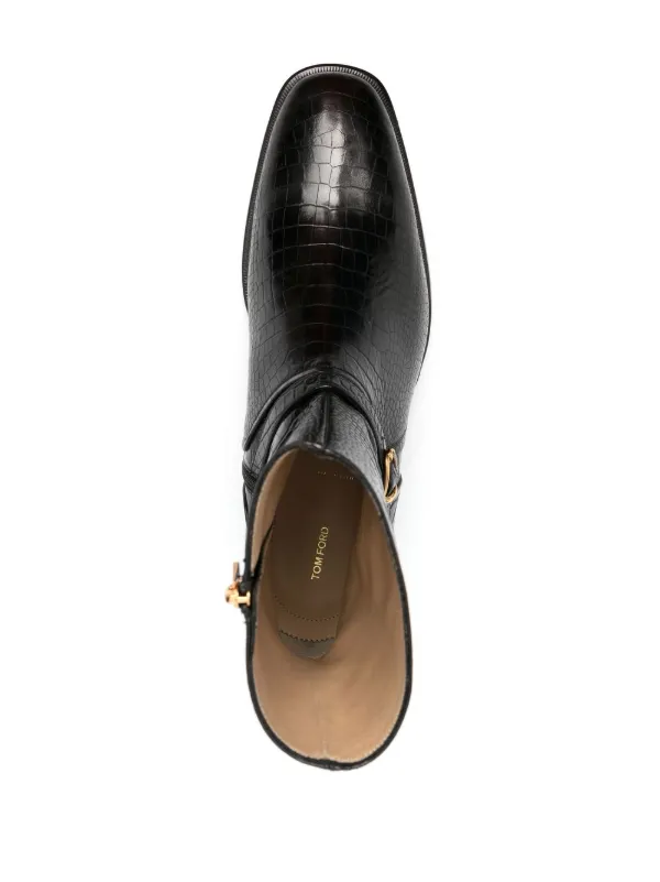 TOM FORD crocodile-embossed 52mm Ankle 