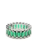 Hatton Labs cubic zirconia band ring - Green