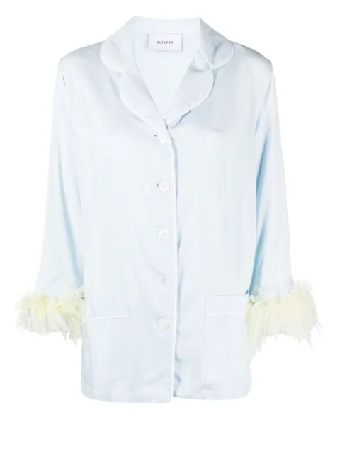 Sleeper conjunto Party-Pajamas con plumas de avestruz 