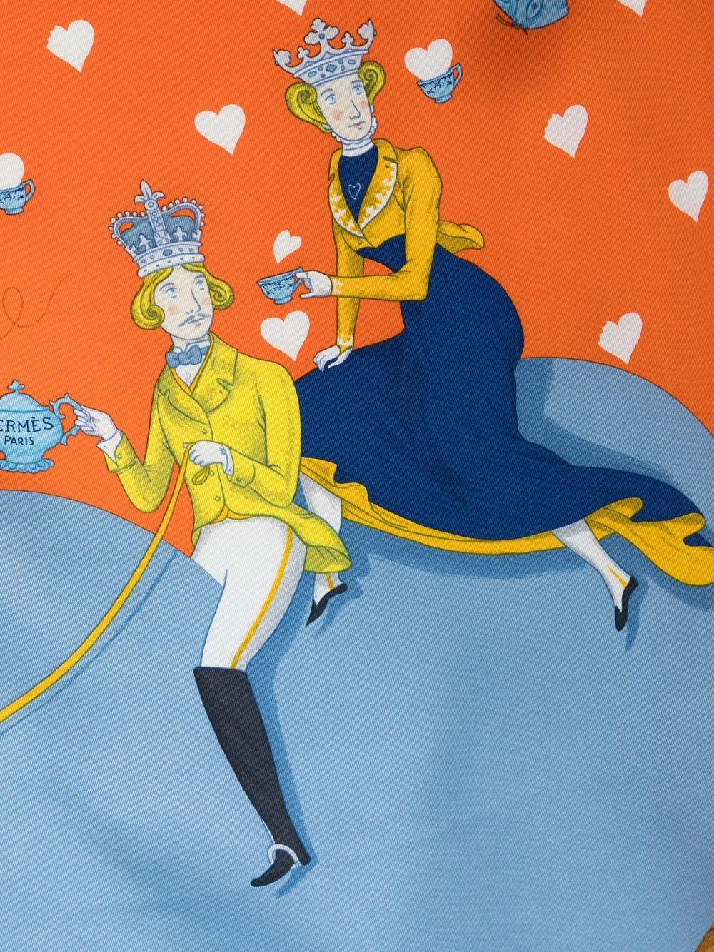 Hermès 19902000s preowned Tea Time Silk Scarf Farfetch