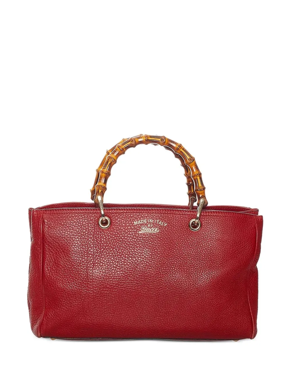 

Gucci Pre-Owned Bamboo Shopper leather tote bag - Red