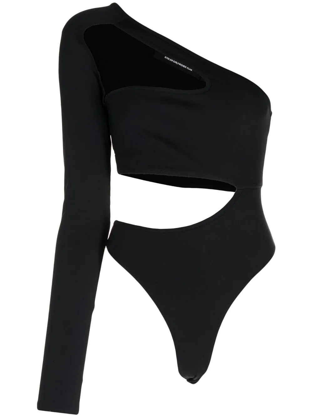 

Stolen Girlfriends Club cut-out one-sleeve top - Black