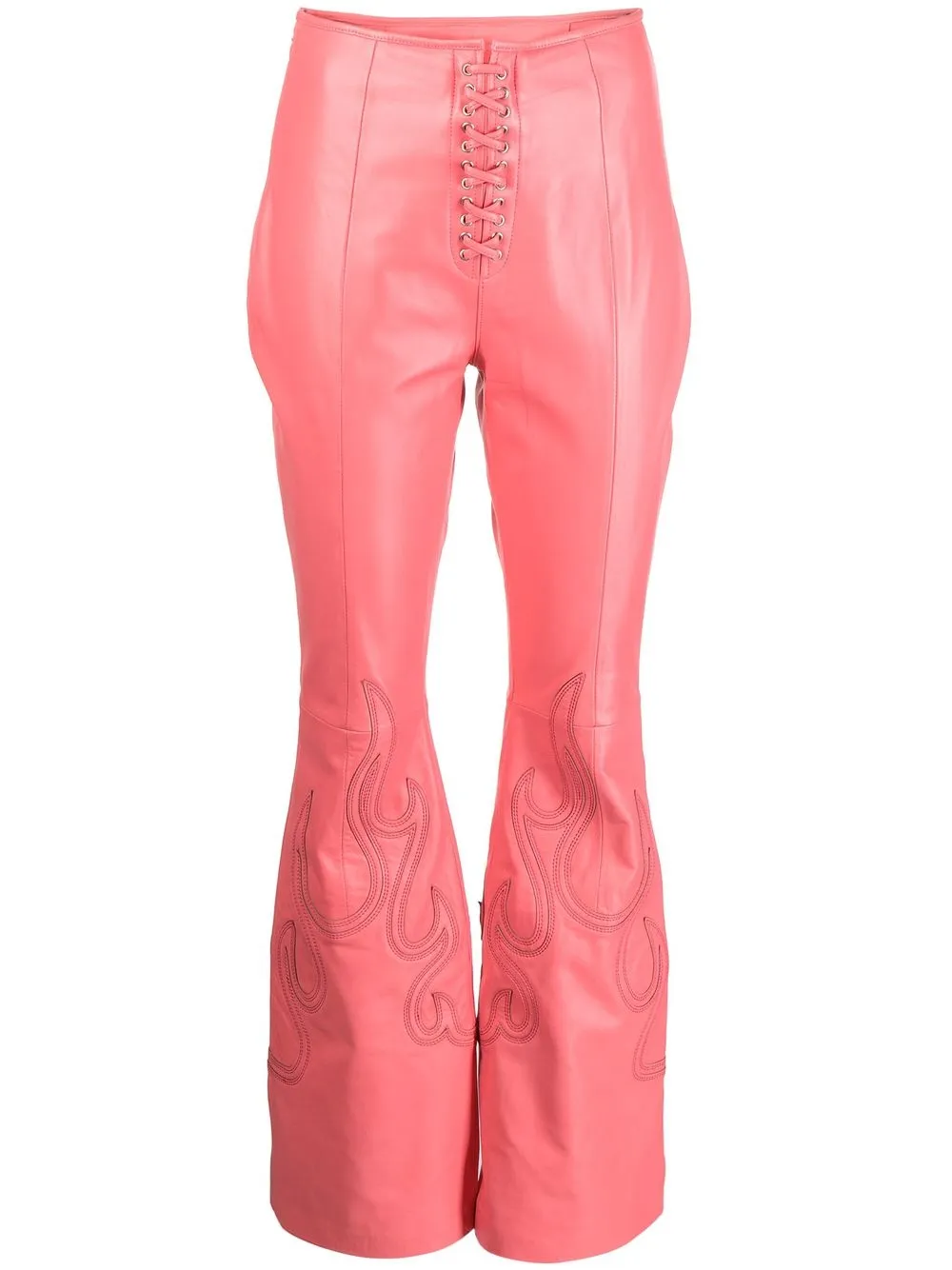 

Stolen Girlfriends Club wide-leg leather trousers - Pink