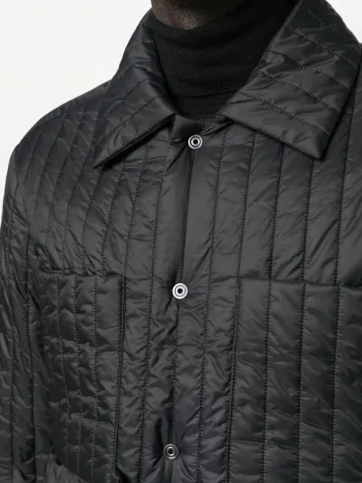 craig green black quilted jacket
