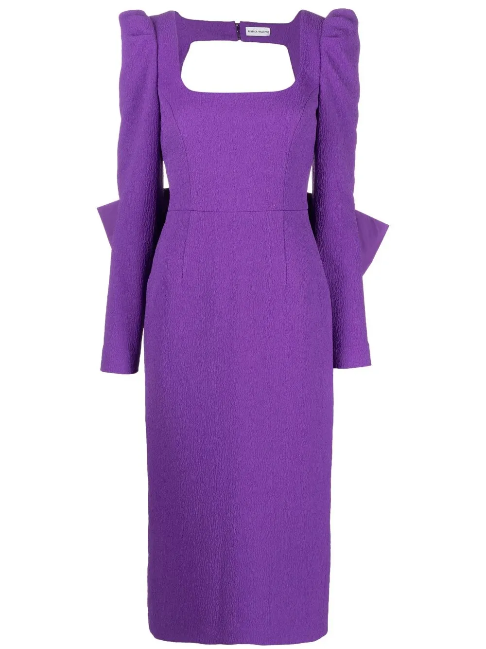 

Rebecca Vallance oversize bow midi dress - Purple