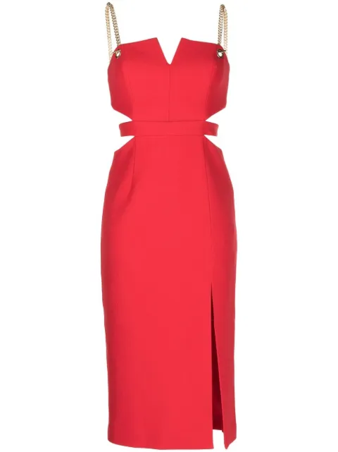 Scarlett chain-link midi-dress
