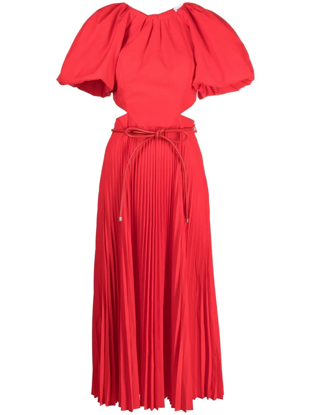 

Rebecca Vallance Magdalena puff-sleeve midi dress - Red