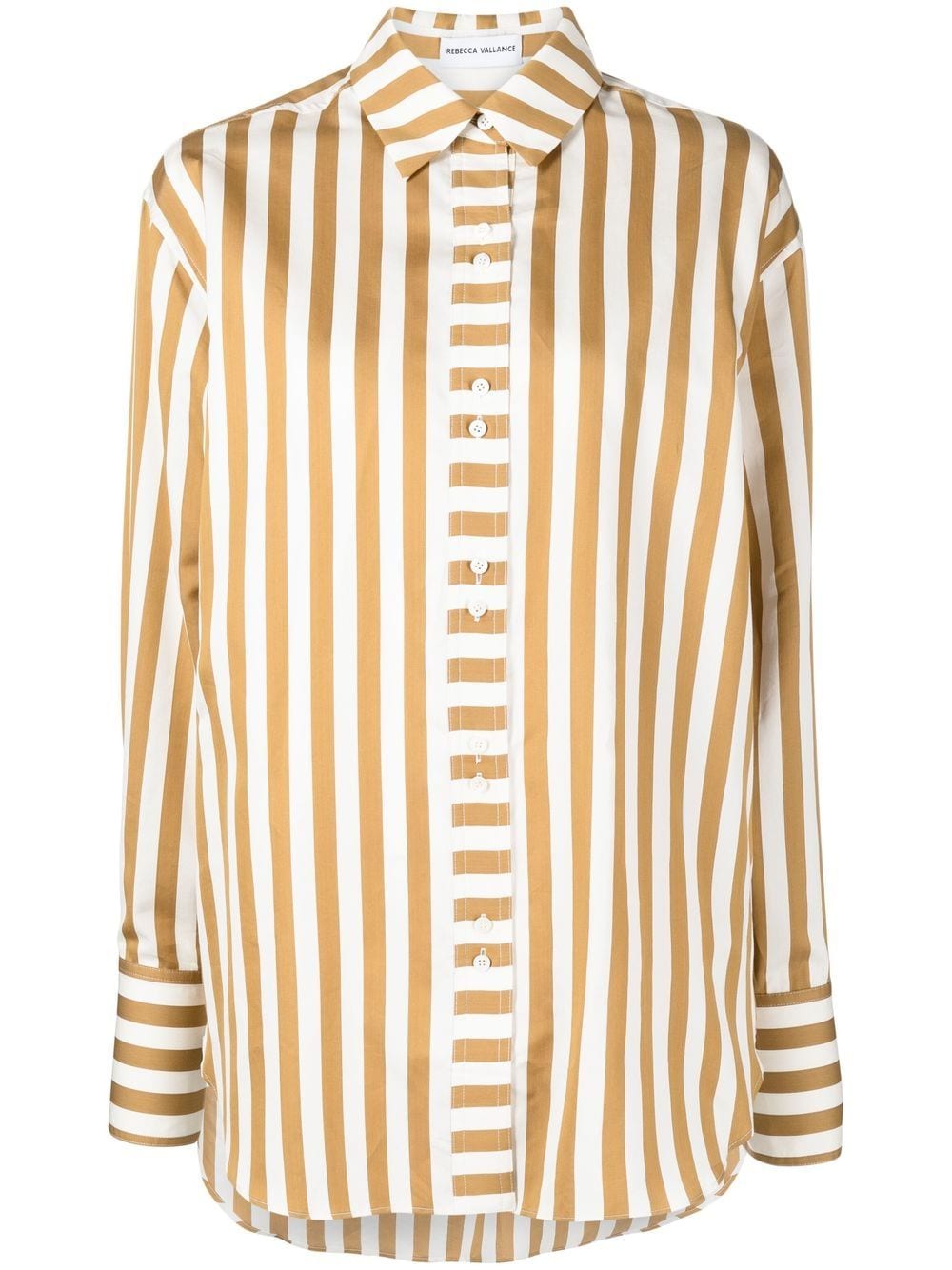 Rebecca Vallance Luas striped shirt - Brown