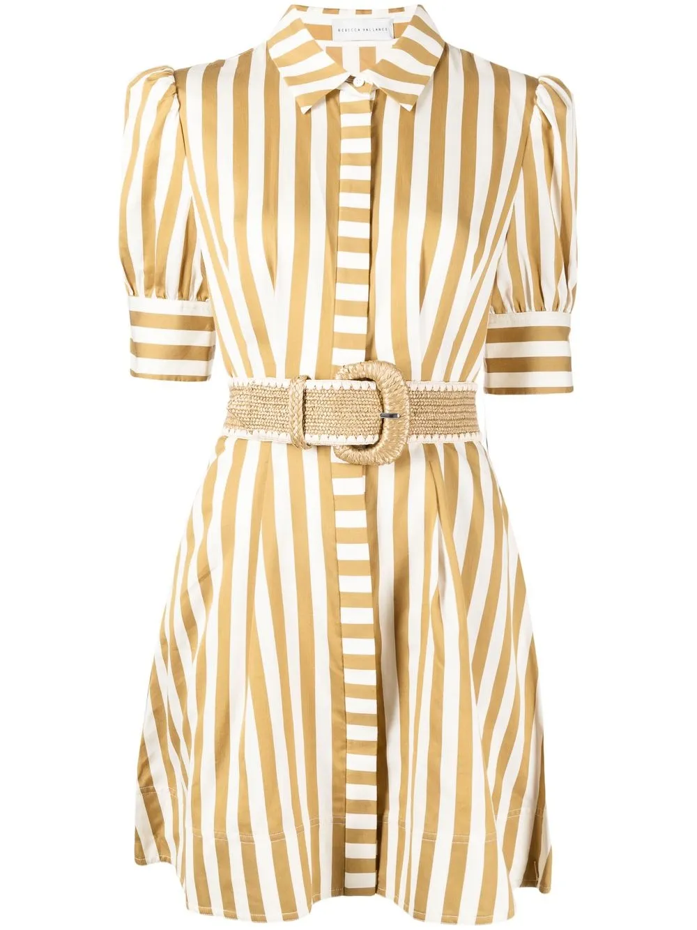 

Rebecca Vallance Lucas striped mini shirt dress - Brown