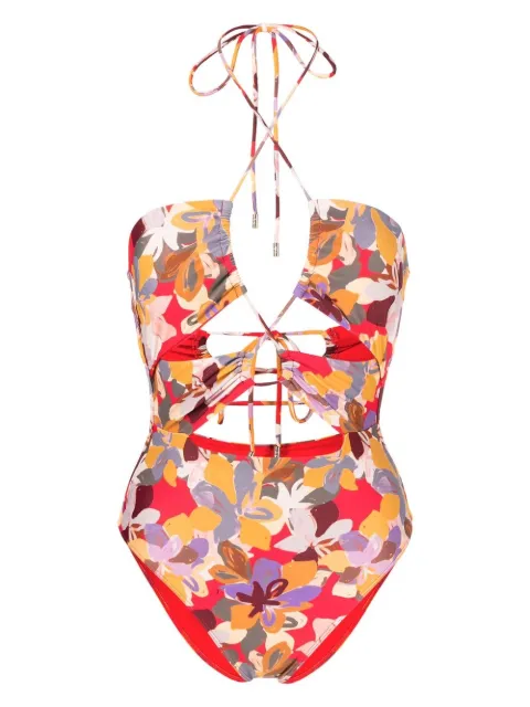 Rebecca Vallance Santiago abstract-print one-piece