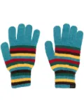 Paul Smith Signature Stripe lambswool gloves - Blue