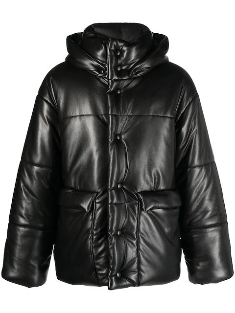 Nanushka Hide faux-leather puffer jacket