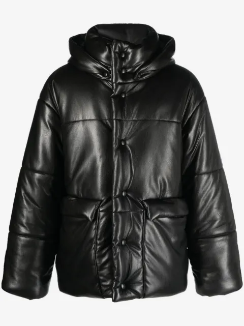 Nanushka doudoune en cuir artificiel