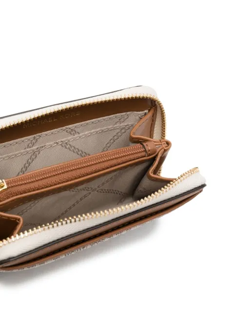 Michael Michael Kors monogram-pattern leather cardholder 34S1GT9Z1B - 2