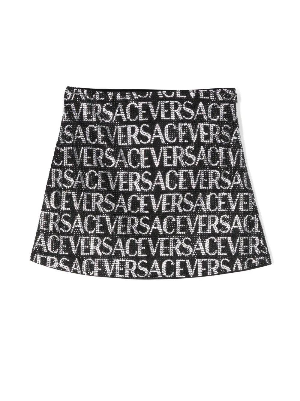 

Versace Kids falda corta con detalles de strass - Negro