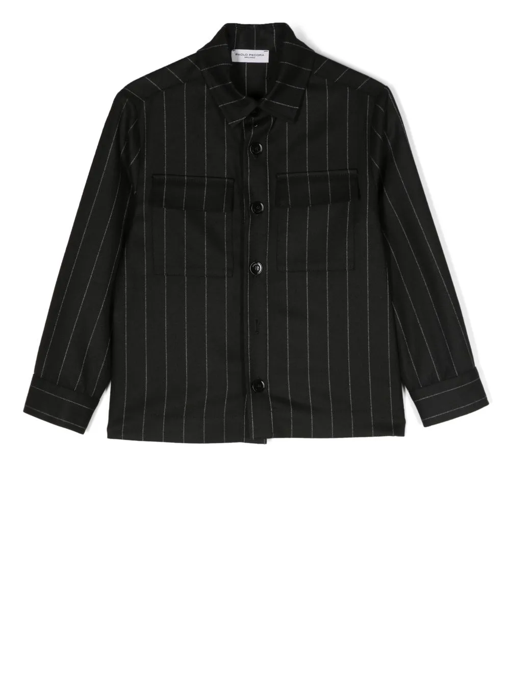 

Paolo Pecora Kids blazer de tweed con botones - Negro