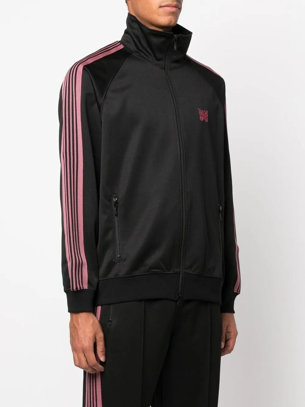 Needles embroidered-logo Track Jacket - Farfetch